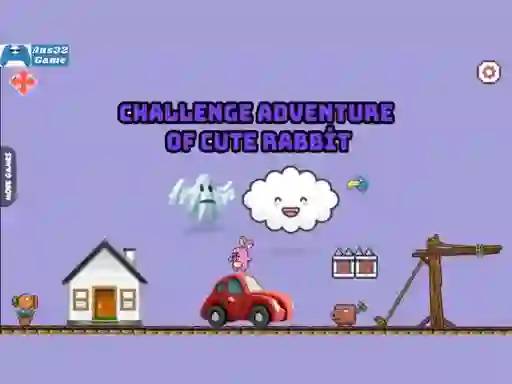 Permainan Challenge adventure of cute rabbit talian