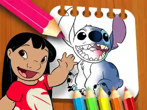 Permainan Lilo and Stitch Coloring Book talian