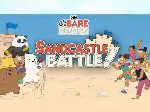 Permainan Sandcastle Battle! We Bare Bears talian