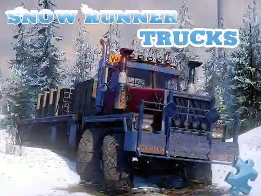 Permainan Snow Runner Trucks Jigsaw talian