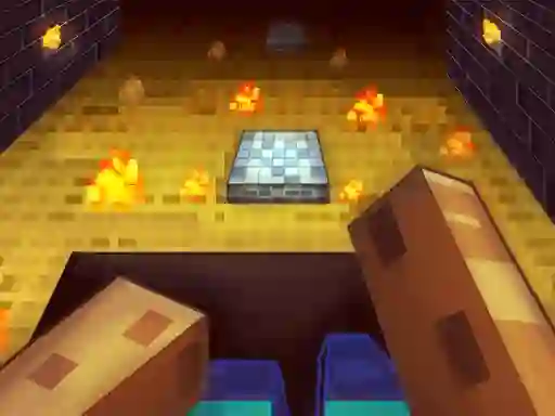 Permainan Parkour in the cave 3D talian