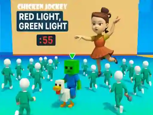 Permainan Chicken Jockey: Red Light, Green Light talian