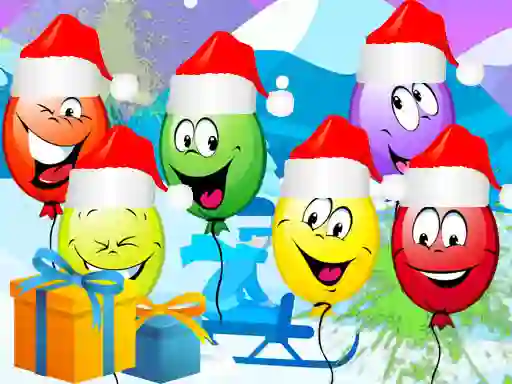 Permainan Christmas Balloons Bursting talian