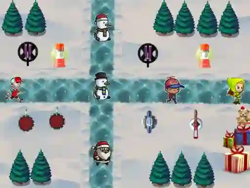 Permainan Christmas Defense talian