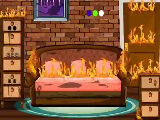 Permainan Fired House Escape talian