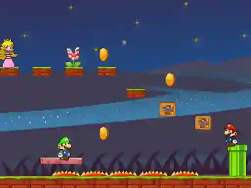 Permainan Mario Bros Save Princess talian