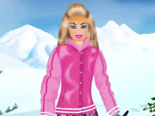 Permainan Barbie Snowboard Dress talian