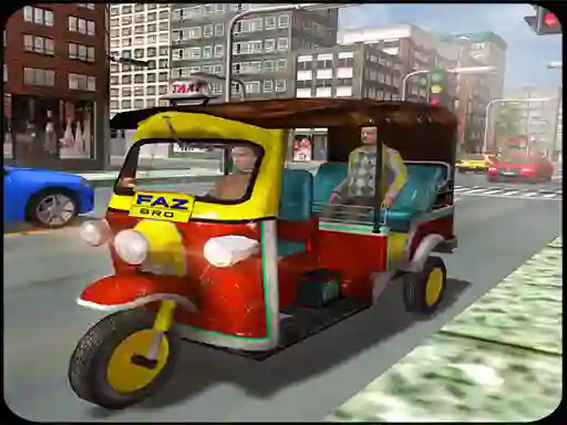 Permainan Tuk Tuk City Driver 3D talian