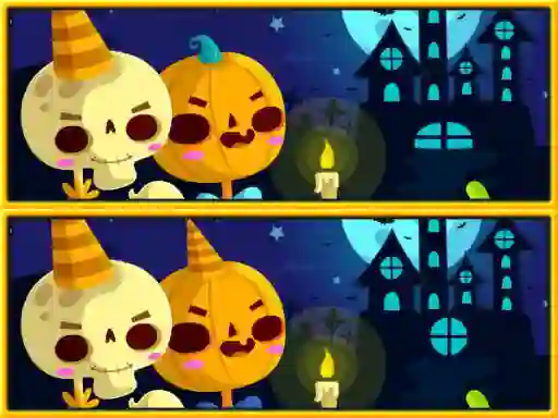 Permainan Find Differences Halloween talian