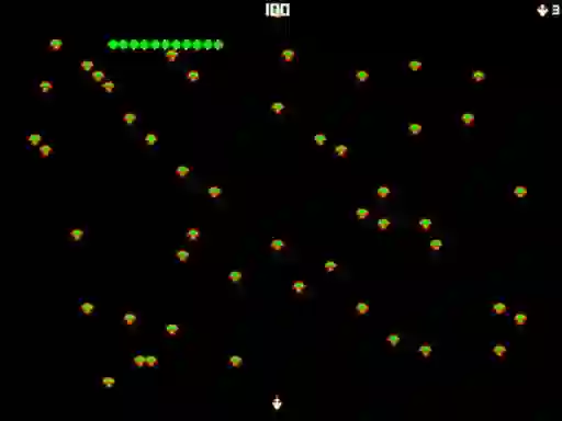 Permainan Centipede Attack 2D talian