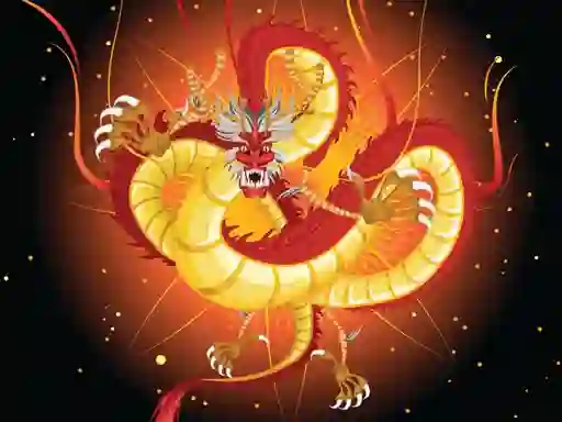 Permainan Chinese Dragons Coloring talian