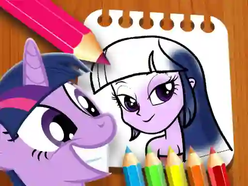 Permainan Equestria Girls Coloring Book talian