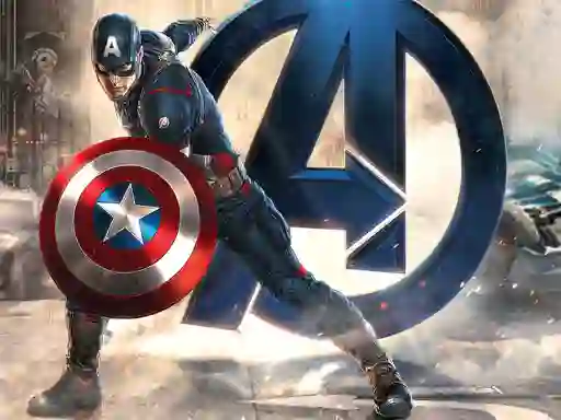 Permainan Captain American Jigsaw Puzzle talian