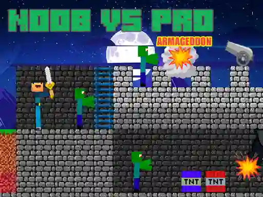 Permainan Noob vs Pro Armageddon talian