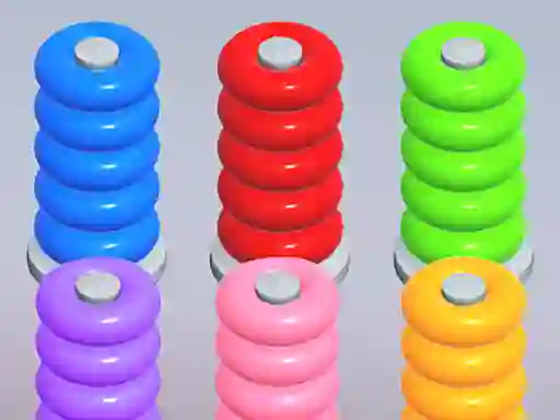 Permainan Color Ring Sort talian