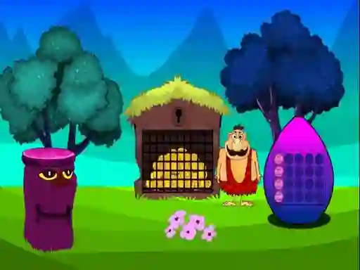 Permainan Caveman Treasure Escape talian