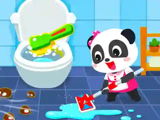 Permainan Baby Panda House Cleaning talian
