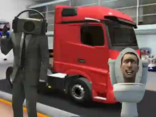 Permainan Truck Simulator Skibidi Toilet talian