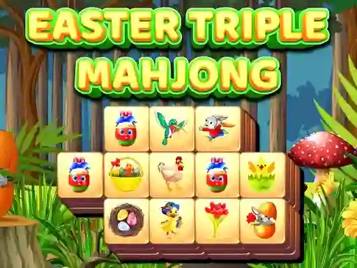 Permainan Easter Triple Mahjong talian