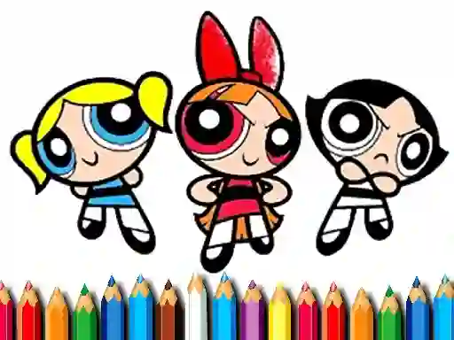 Permainan PowerPuff Girls Coloring Book talian