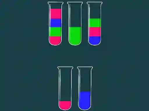 Permainan Water Sorting Color in the bottle talian