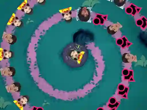 Permainan Squid Game Bubble Shooter talian
