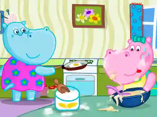 Permainan Hippo Cooking School talian