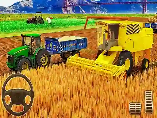 Permainan US Modern Tractor Farming Game 3D 2022 talian