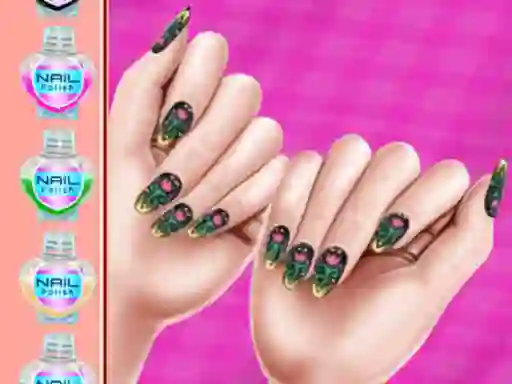 Permainan Royal Theme Nail Art DIY talian