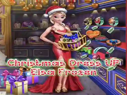 Permainan Elsa Frozen Christmas Dress up talian