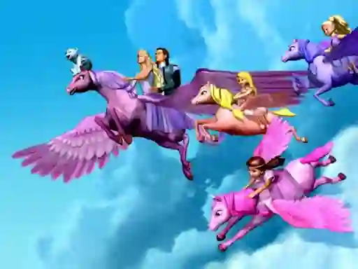 Permainan Barbie Magic Pegasus Puzzle talian
