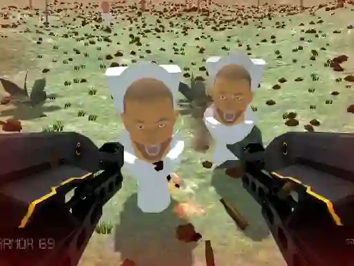 Permainan Shooting Survival Skibidi Toilet talian