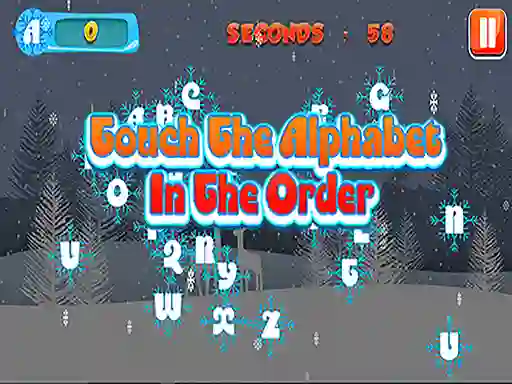 Permainan Touch the Alphabet in the Order talian