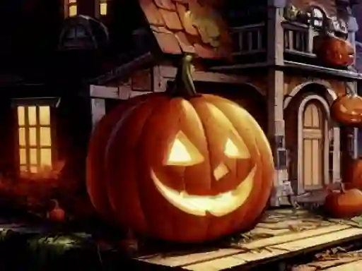 Permainan Halloweem Pumpkin Adventure talian