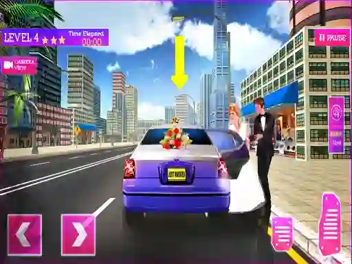 Permainan Wedding City Car Driving Service talian