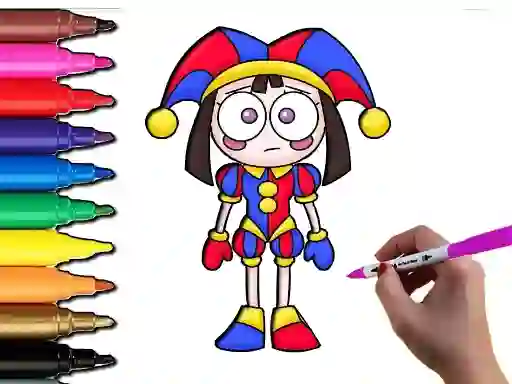 Permainan Pomni Coloring Time talian