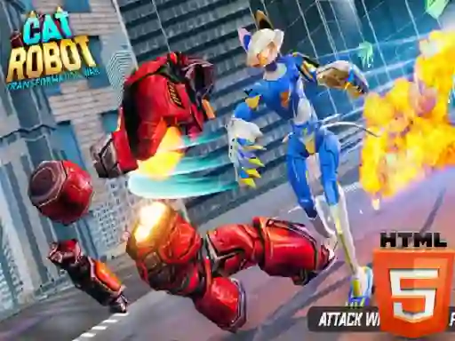 Permainan Cat Robot Transform War talian