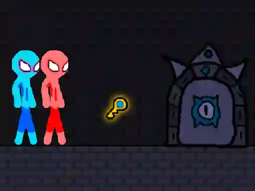 Permainan Red and Blue Stickman Rope talian