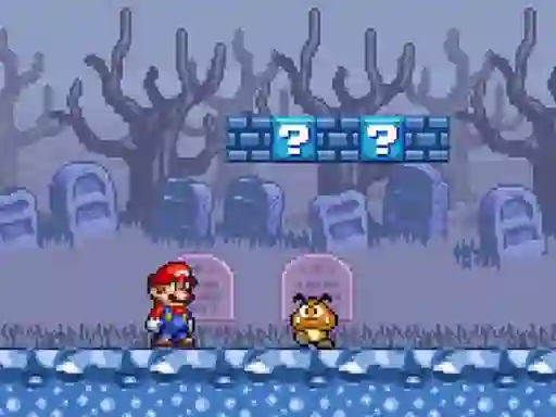 Permainan Super Mario Bros Star Scramble 2 Ghost island talian