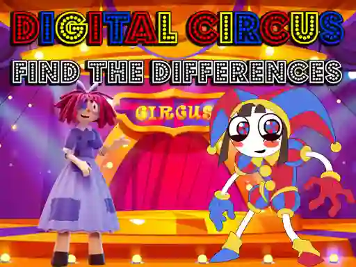 Permainan Digital Circus Find The Differences talian
