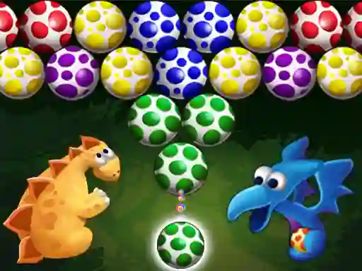 Permainan Dino Eggs Bubble Shooter talian