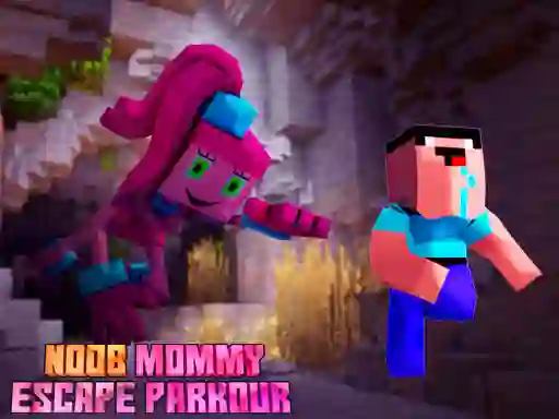 Permainan Noob Mommy Escape Parkour talian