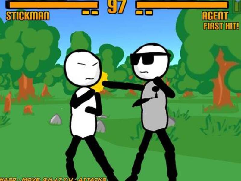 Permainan Pistol Stickman- Kurang Berjuang talian