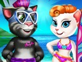 Permainan Vacation Angela Dan Tom Beach  talian