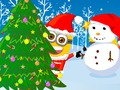 Permainan Minion Peperangan Bola Salji Krismas  talian