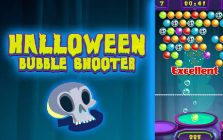 Permainan Halloween Bubble Shooter talian