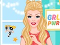 Permainan Barbie kelihatan powerpuff talian