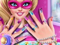 Permainan Superhero anak patung manicure  talian