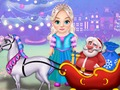 Permainan Little Elsa Kereta Krismas Bersih talian