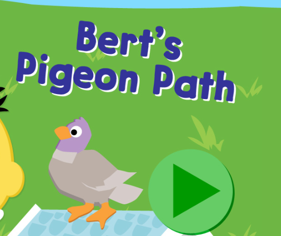 Permainan 123 Sesame Street: Bert's Pigeon Path talian